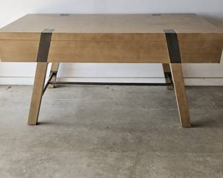 Laminate w/ Natural Wood Finish Writing Desk