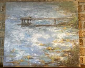 Original Oil on Canvas Impressionist Landscape