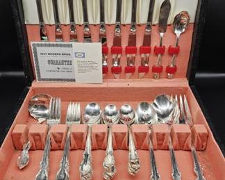 47-Piece Vintage Rogers Bros. Silverplate Flatware