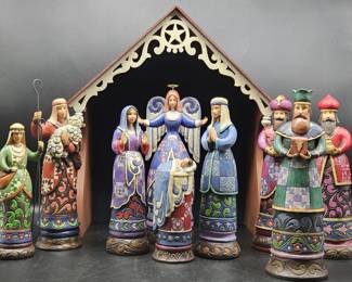 10-Piece Jim Shores Hand Painted Nativity Scene