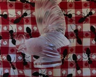 Lalique Crystal Rooster