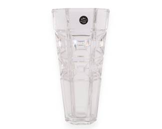 Rosenthal Domus Hexagon 24% Lead Crystal Vase