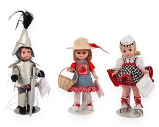 A Group of Three Madame Alexander Collector Dolls, including 'Apple Picking'