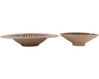 A Pair of Haeger Ceramic Decorative Bowls, dated 2003