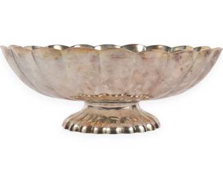 Reed & Barton Silverplate Scalloped Footed Bowl