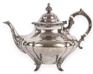 Reed & Barton "Georgian Rose" Sterling Silver Teapot