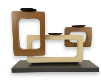 A Modernist Three-Light Candelabra