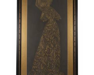Lady Margaret Peyton Brass Rubbing, Cambs 1484