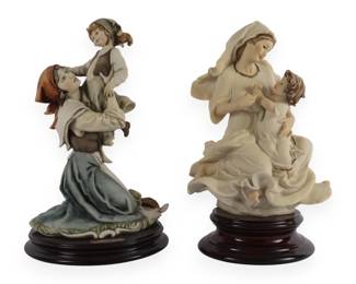 A Pair of Giuseppe Armani Figurines, including 'Madonna with Child'