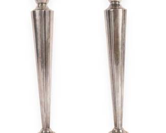 A Pair of Sterling Weighted Candlesticks
