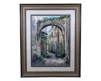 Roger Duvall, 'Cobbled Streets, St Remy' Framed Art Print