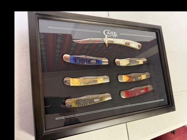 RARE CASE XX JAGUAR 7 KNIFE NUMBERED SET