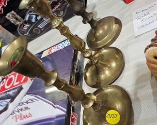 BRASS CANDLESTICK LOT