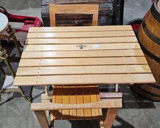 JACK DANIELS TABLE AND CHAIRS