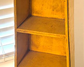 Vintage ochre display shelf