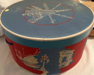 Vintage hat box….multiple vintage hats