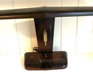 Art deco metal desk lamp