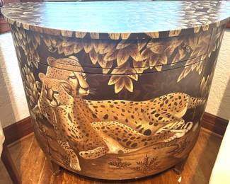 Decorator hand painted cabinet 