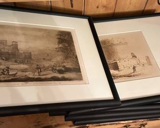 Mezzotint etchings