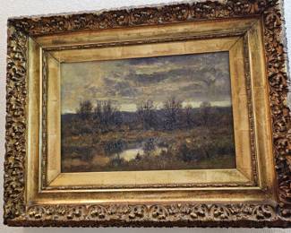 Charles Partridge Adams,  A Berry Picker, oil on canvas. 1893