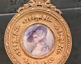 Miniature ceramic portrait