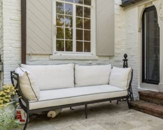 Lane Ventures Outdoor Daybed Sofa, Cast Aluminum Frame - 2 years old, $1500 
Purchased for $4500 
Two matching sofas are available sold separately