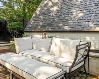 Lane Ventures Outdoor Daybed Sofa, Cast Aluminum Frame - 2 years old, $1500 
Purchased for $4500 
Two matching sofas are available sold separately