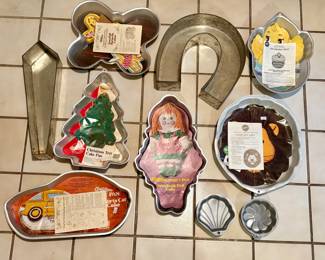 Cake pans and supplies