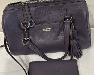 Coach Avery leather satchel & wallet