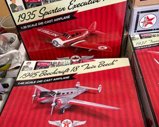 Several die-cast airplanes
