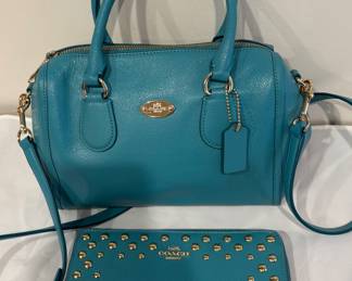 Coach Mini Bennett satchel and wallet