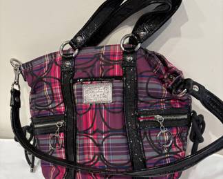 Coach Poppy Tartan Plaid Spotlight shoulder bag