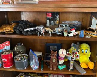 I’m assuming some of his childhood memorabilia 