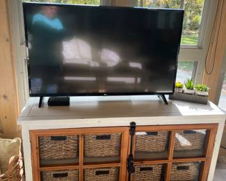 Pier One TV console with Baskets