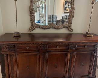 Hickory Chair Buffet ~ Mirror ~ Lamps