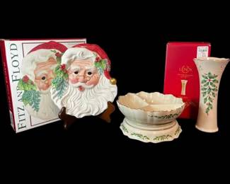 Lenox Fitz And Floyd Christmas Dishes  More