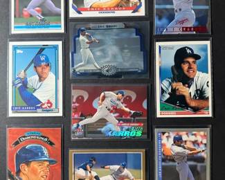 Eric Karros Baseball Card Lot 10 Cards.