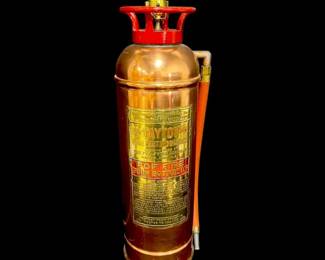 Copper Dayton Fire Extinguisher Lamp