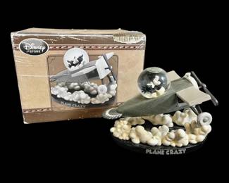 Vintage Mickey Plane Crazy Snow Globe