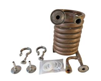Copper Counterflow Wort Chiller With Tri Clamp Fittings Homebrewing Tool