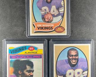 1970 1977 Topps Football Cards. Washington, Page, Page