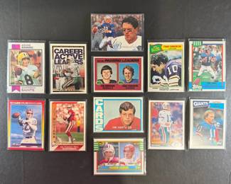Football Card Lot 12 QB Cards