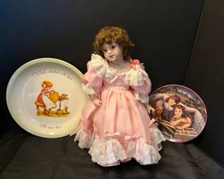 First Party Hamilton Collection Doll 2 Decorative Plates