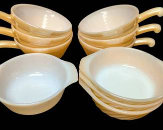 FireKing Peach Luster Oven Ware