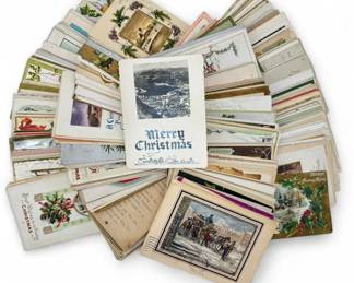 008 1900s Christmas Postcards