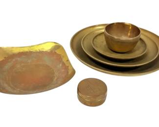 Brass Plates And Other Decor