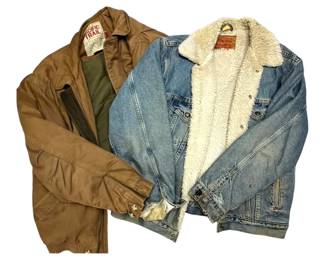 Vintage Levis Sherpa Lined Jacket  Pacific Trail Jacket Both Large