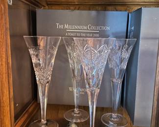 Waterford toasting glasses. New in box (4 available) $99 each box