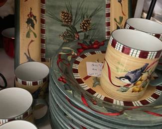 $10 per mug. $15 per plate.  must purchase 4, or 8