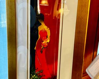Artist Emile Bellet "Violinist" Limited Edition Print with COA